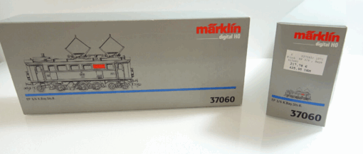 Märklin H0 LEERVERPACKUNG 37060 H0 Elektrolokomotive EP 3/6 K ,siehe Foto AR7119