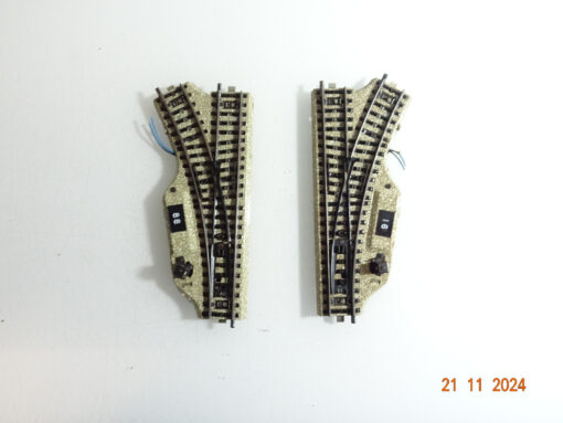 Märklin H0 M-Gleise 5118 5119 Elektro. Weichenpaar siehe Foto CK4262 o.