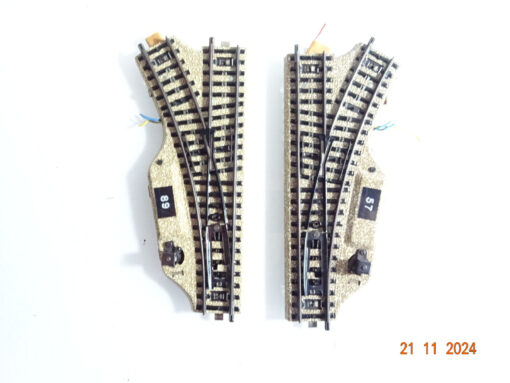 Märklin H0 M-Gleise 5118 5119 Elektro. Weichenpaar siehe Foto CK4265 o.