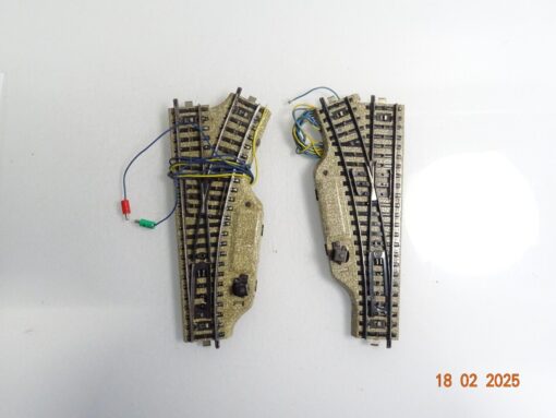 Märklin H0 M-Gleise 5118 5119 Elektro. Weichenpaar siehe Foto CK6114 o.