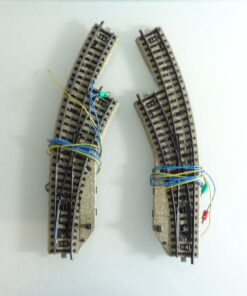 Märklin H0 M-Gleise 5141 Elektromagnetisches Bogenweichenpaar s. Foto PK2091 o.