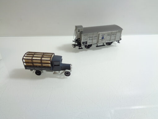 Märklin H0 Museumswagen 1996 mit LKW Papierfabrik Salach in OVP AR5261 – Bild 3
