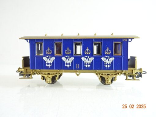 Märklin H0 Personenwagen Ludwig II Schwanwagen blau/gold PR6225 o.