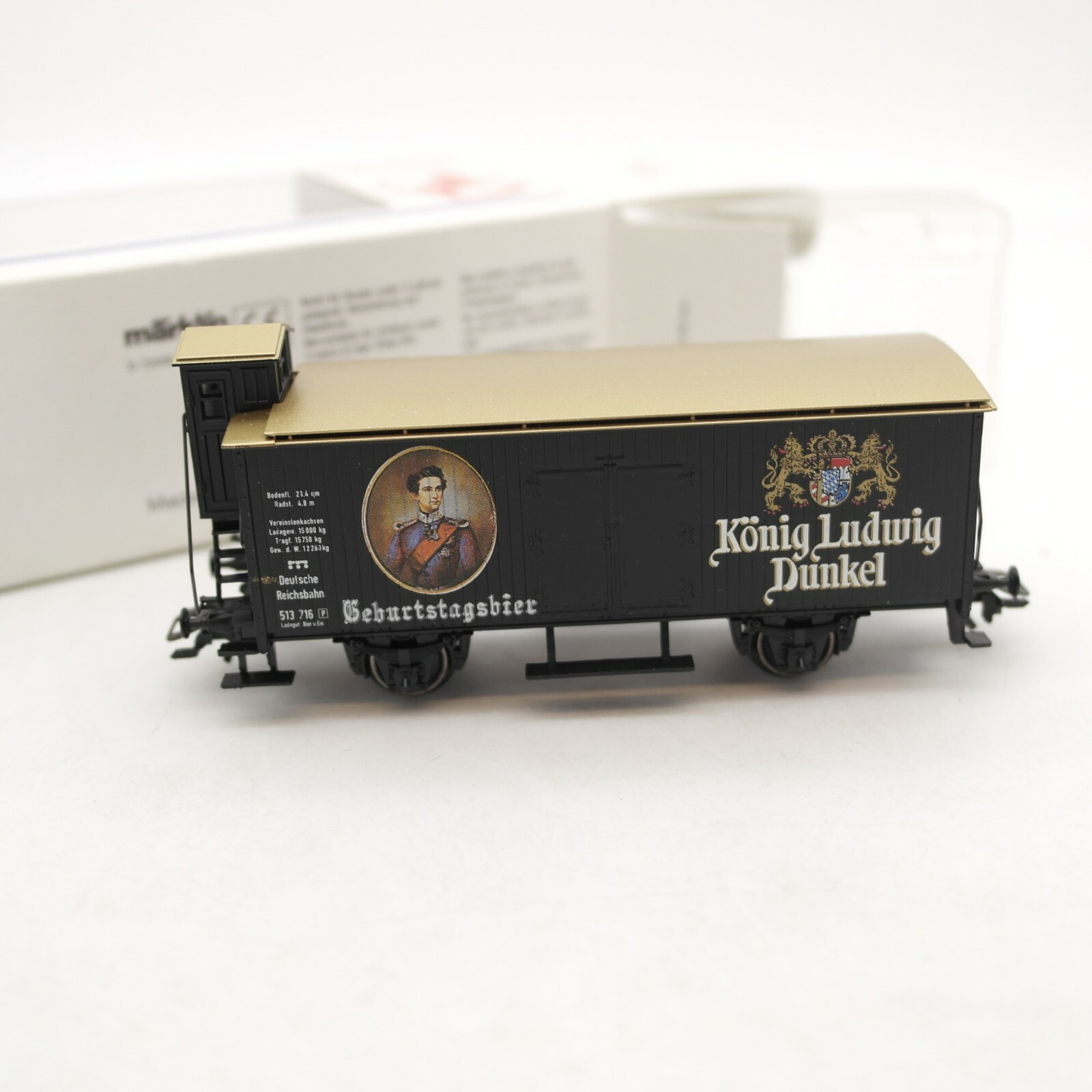 Märklin H0 SoMo Bierwagen König Ludwig Dunkel selten! in OVP RA1154
