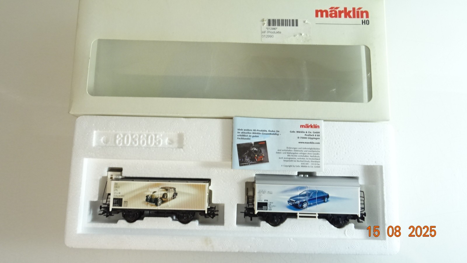 Märklin H0 Wagen-Set Maybach 2 tlg. in OVP PR9581 – Bild 3