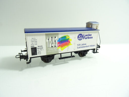 Märklin H0 gedeckter Güterwagen 125 J.ICI Lacke mit Bremserhaus in OVP AR1380 – Bild 3