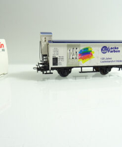 Märklin H0 gedeckter Güterwagen 125 J.ICI Lacke mit Bremserhaus in OVP AR1380