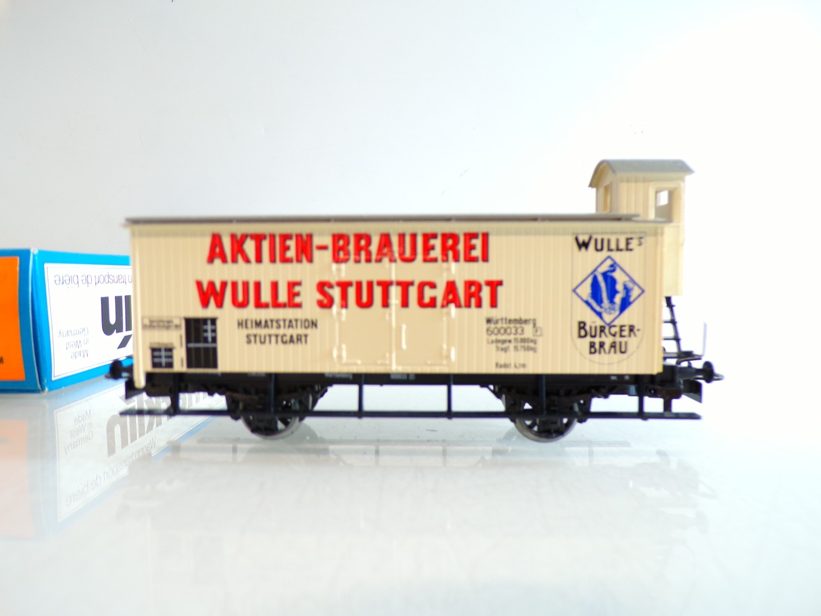 Märklin Hamo H0 8478 Bierwagen Wulle Stuttgart Württemberg in OVP BH1150 – Bild 3
