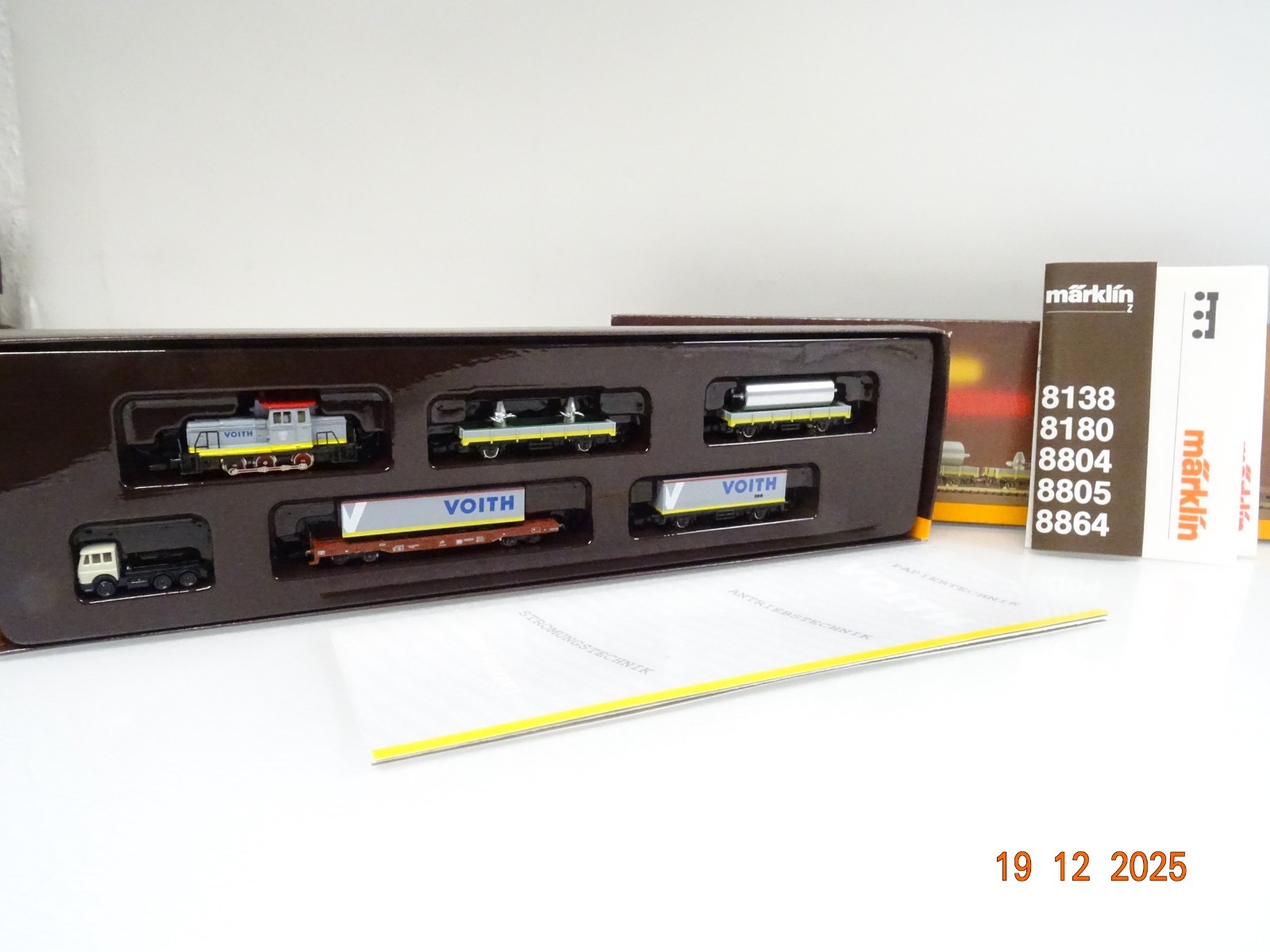 Märklin Mini-Club Z 8140 Werkszug 5tlg. Voith neuwertig in OVP JL5244