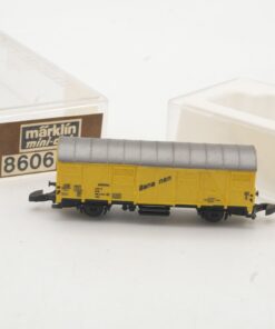 Märklin Mini-Club Z 8606 gedeckter Güterwagen Bananen der DB in OVP RR5266