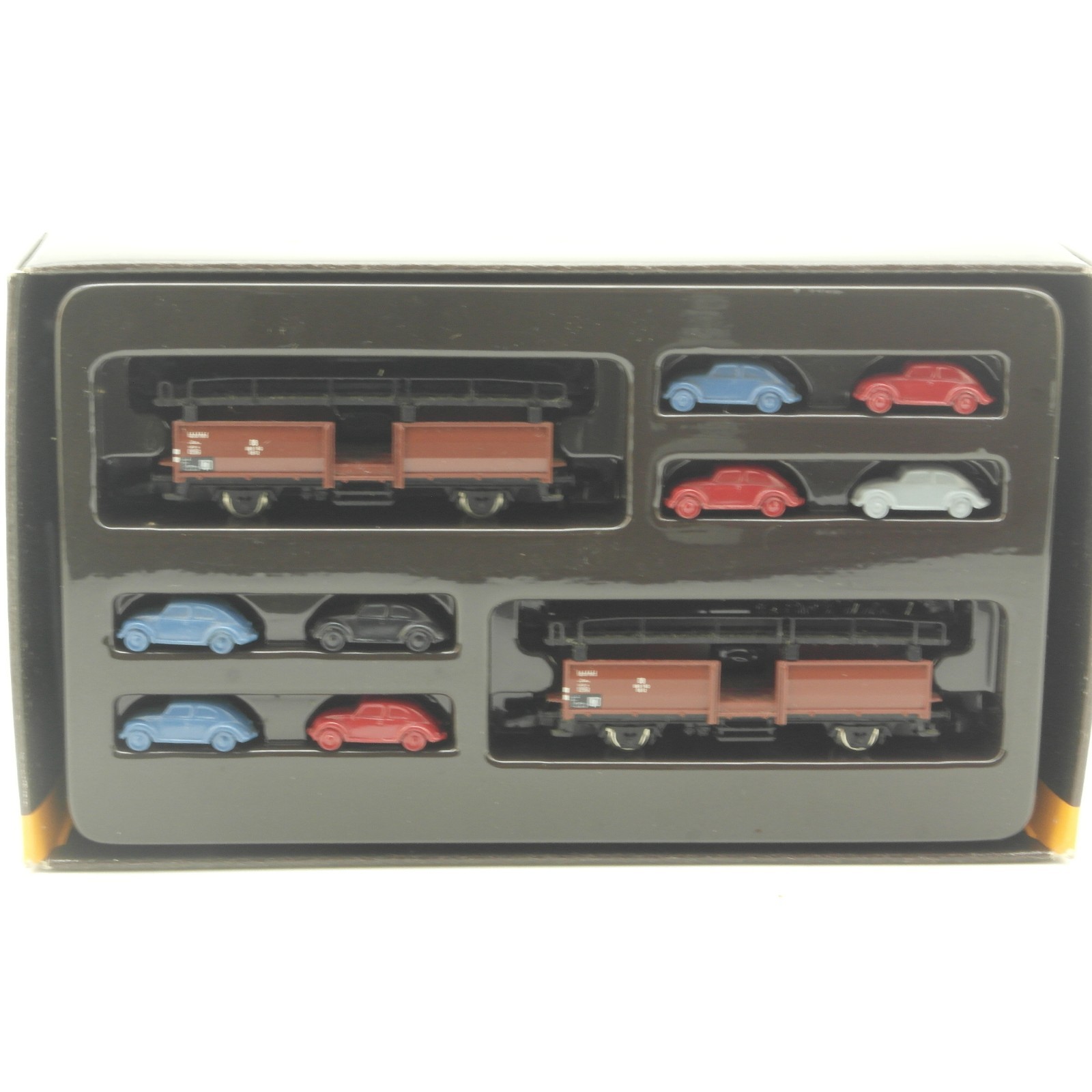 Märklin Mini-Club Z 86221 Set Autotransportwagen mit VW Käfer in OVP RR5231 – Bild 3