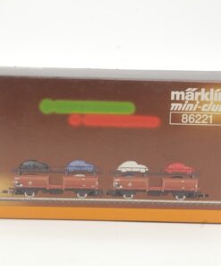 Märklin Mini-Club Z 86221 Set Autotransportwagen mit VW Käfer in OVP RR5231