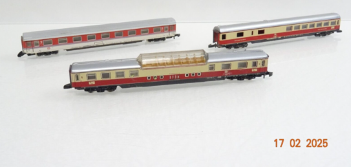 Märklin mini-club Z Personenwagen 3 Stück für Bastler LE8695 o.