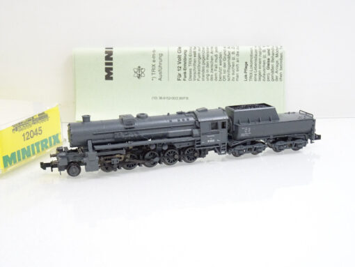 Minitrix N 12045 Dampflok BR 52 2358 grau der DR in OVP LE2966