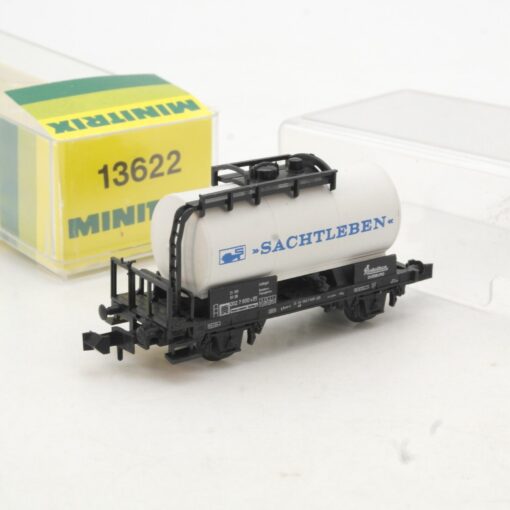 Minitrix N 13622 Kesselwagen Sachtleben der DB in OVP QR3186