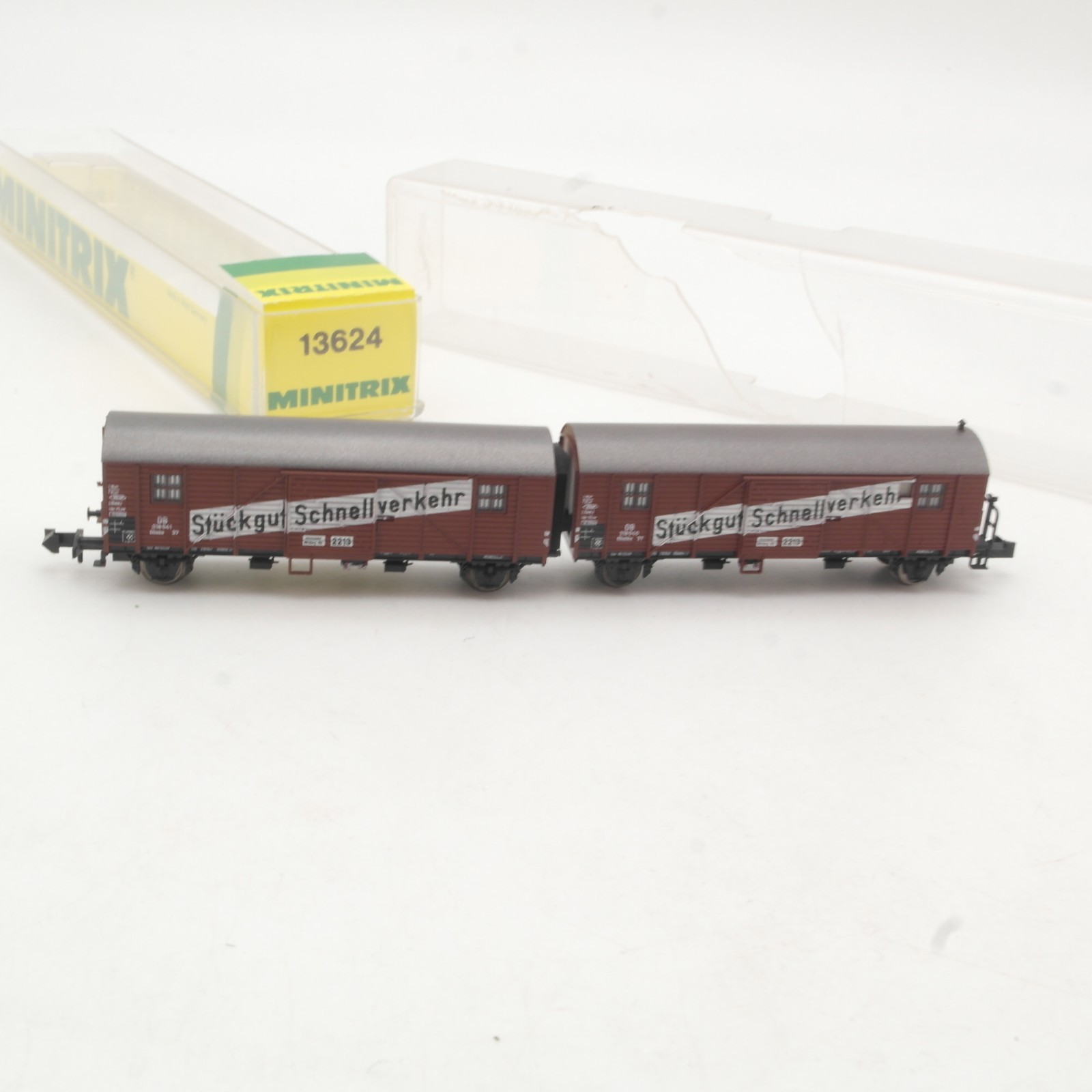 Minitrix N 13624 Güterwagen Stückgut-Schnellverkehr in OVP RR5702 – Bild 3