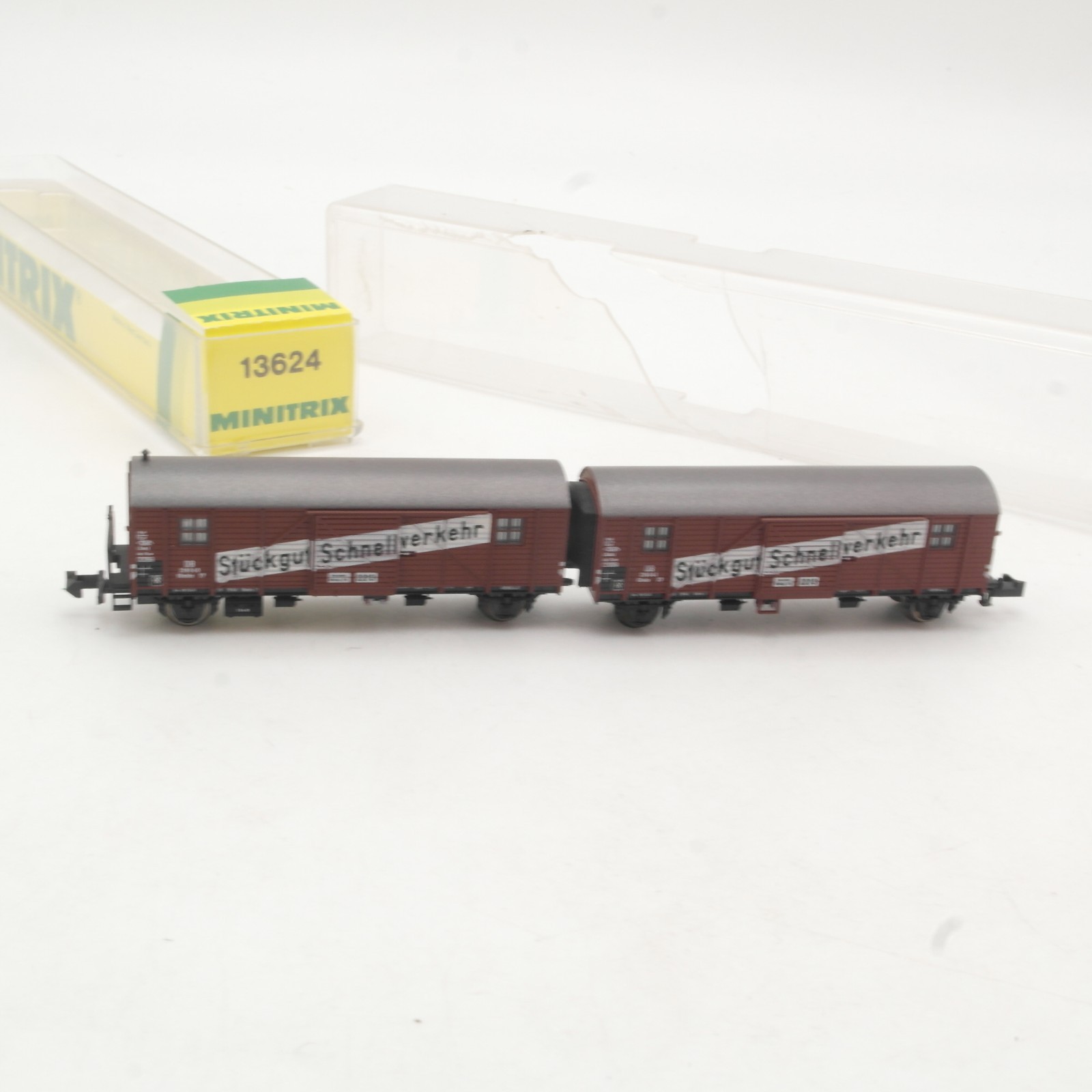 Minitrix N 13624 Güterwagen Stückgut-Schnellverkehr in OVP RR5702