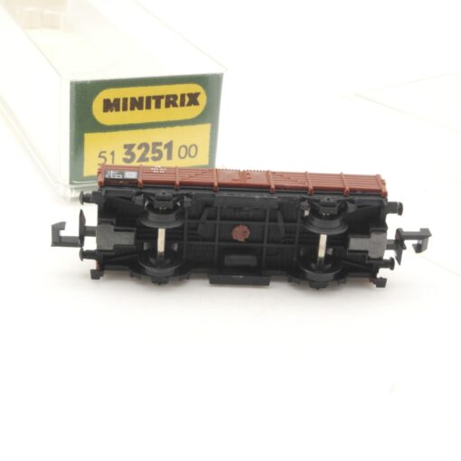 Minitrix N 3251 Niederbordwagen der DB in OVP RR542 – Bild 4