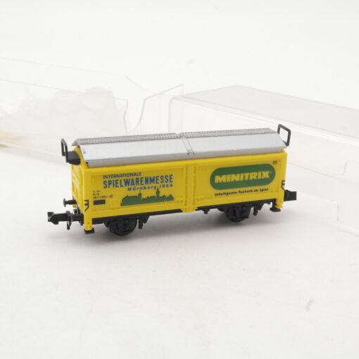 Minitrix N 3530 Hubschiebedachwagen Spielwarenmesse 1984 in EVP QR7890