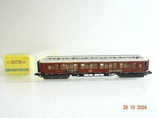Minitrix N 51317800 Schlafwagen Balkanzug in OVP PR3603