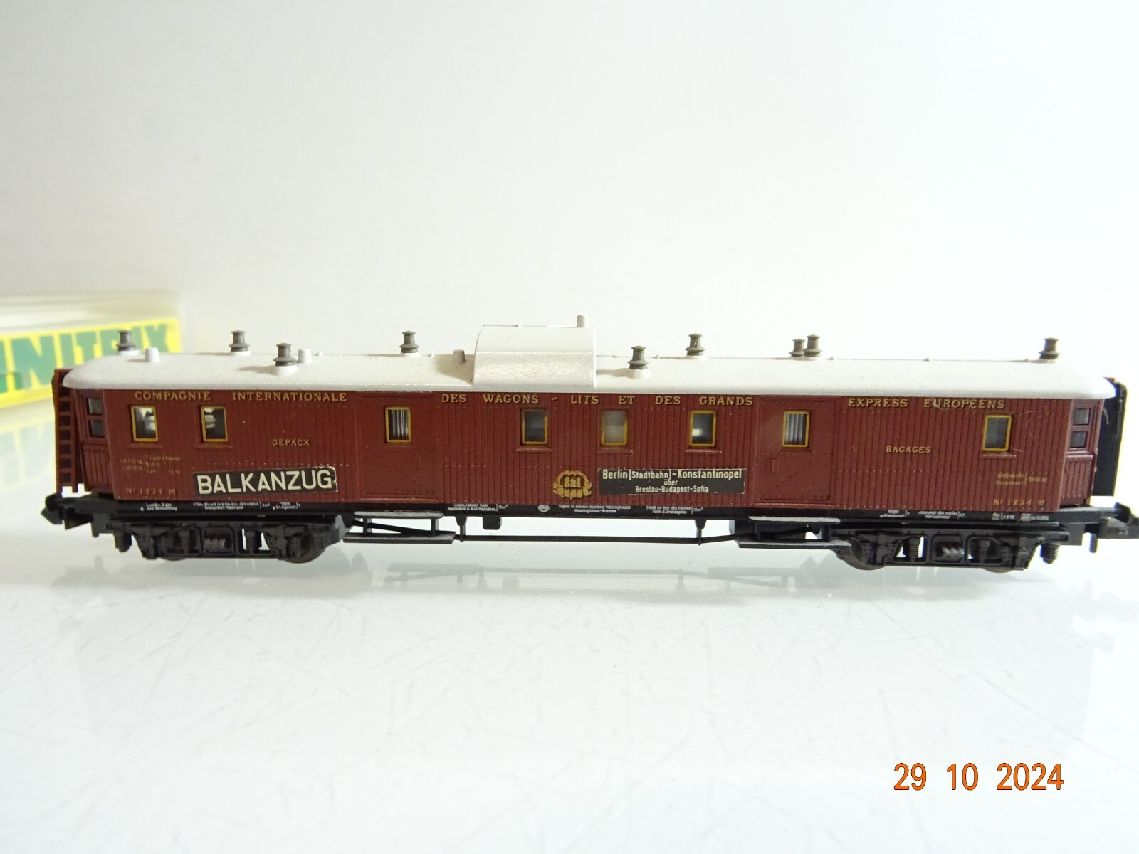 Minitrix N 51318200 Gepäckwagen Balkanzug in OVP PR3607 – Bild 3