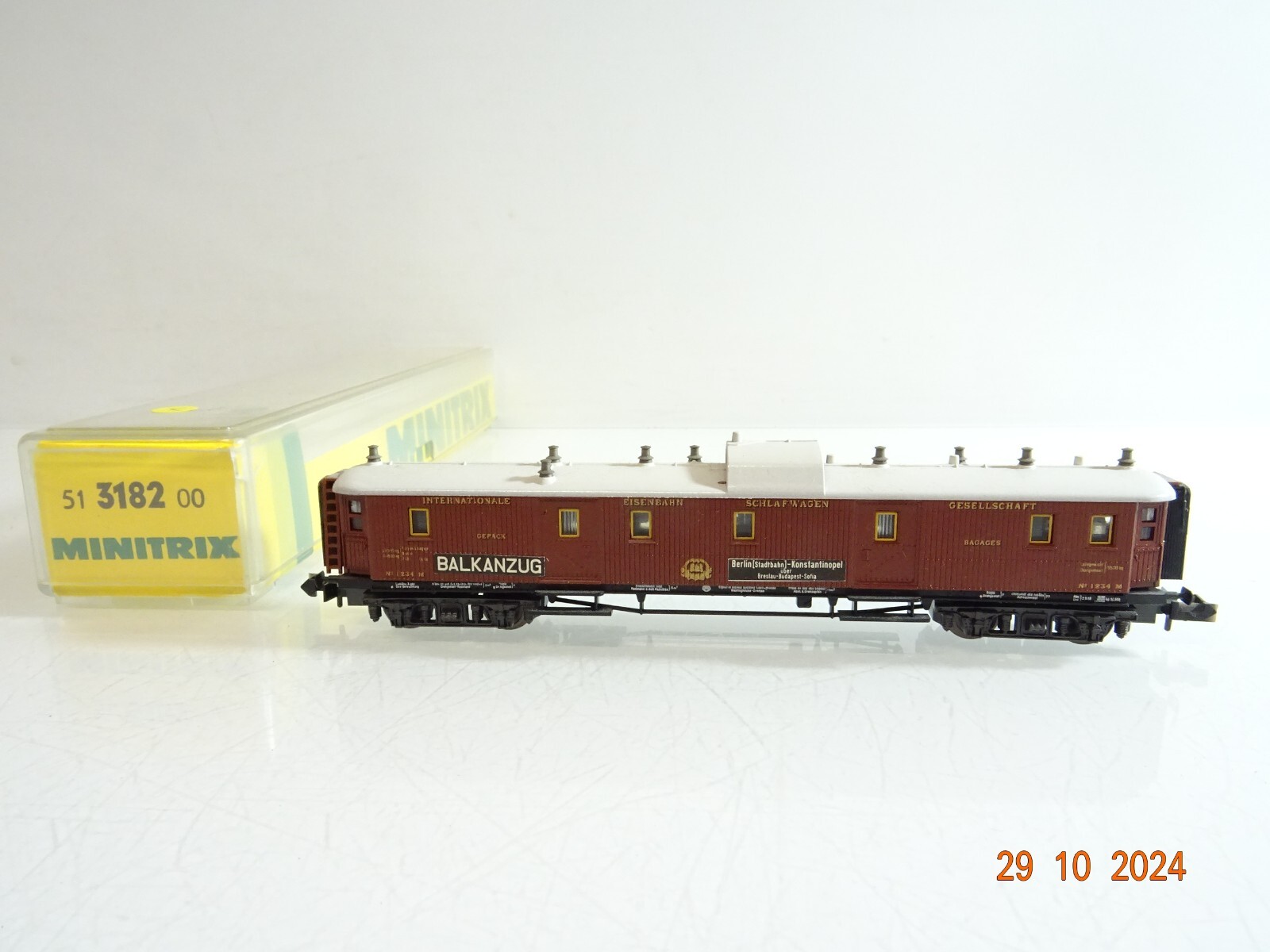 Minitrix N 51318200 Gepäckwagen Balkanzug in OVP PR3607