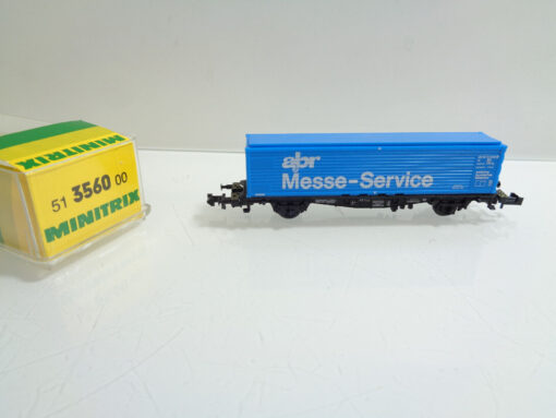 Minitrix  Spur N 13560 Containertragwaren abr Messe-Service in OVP AR4763