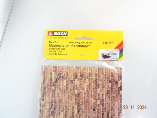 Noch H0 57750 Mauerplatte Sandstein extra lang 64x15 cm in OVP CK4464