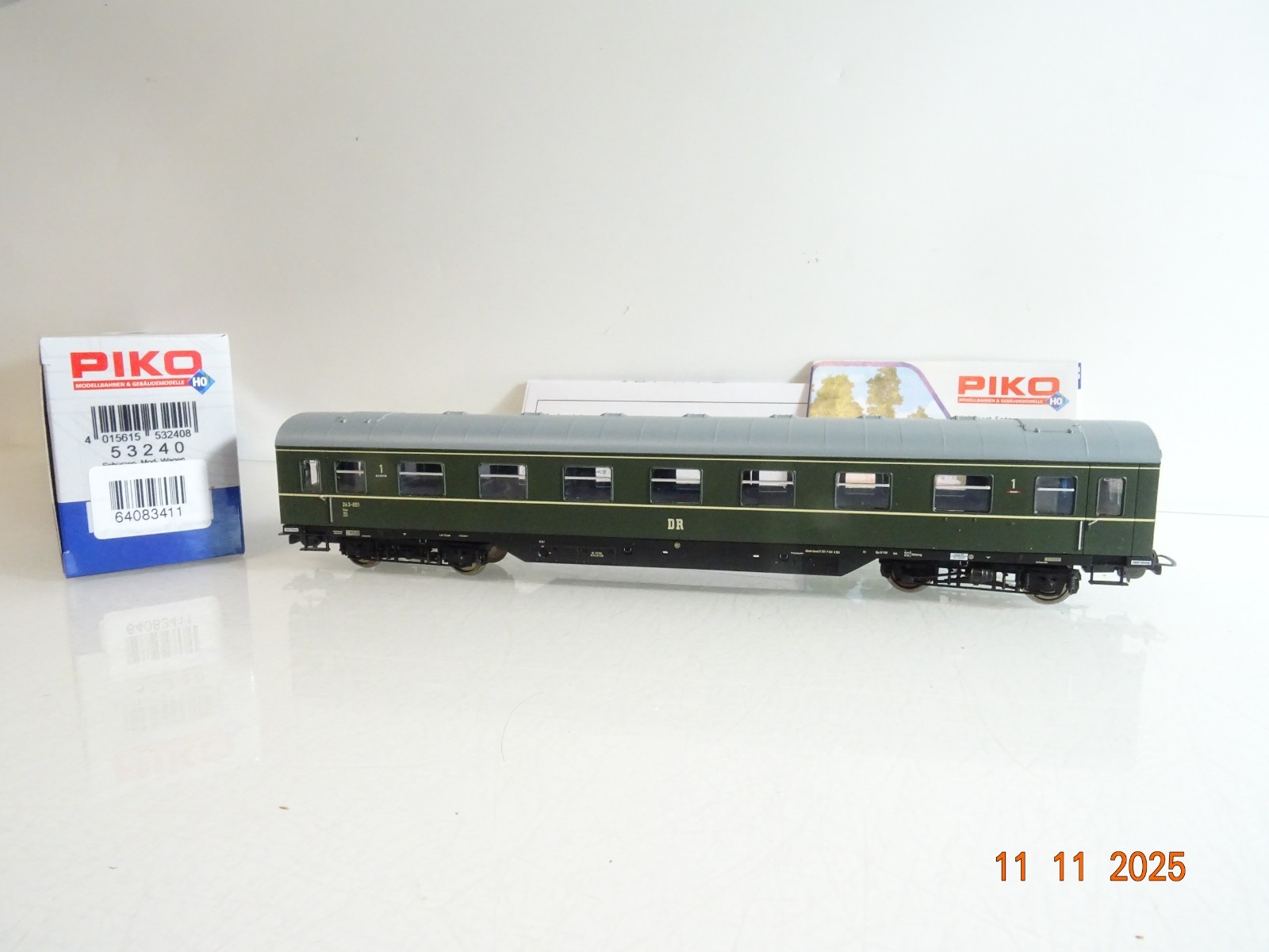 Piko H0 53240 Personenwagen 1.Kl. der DR in OVP BH1064 – Bild 3