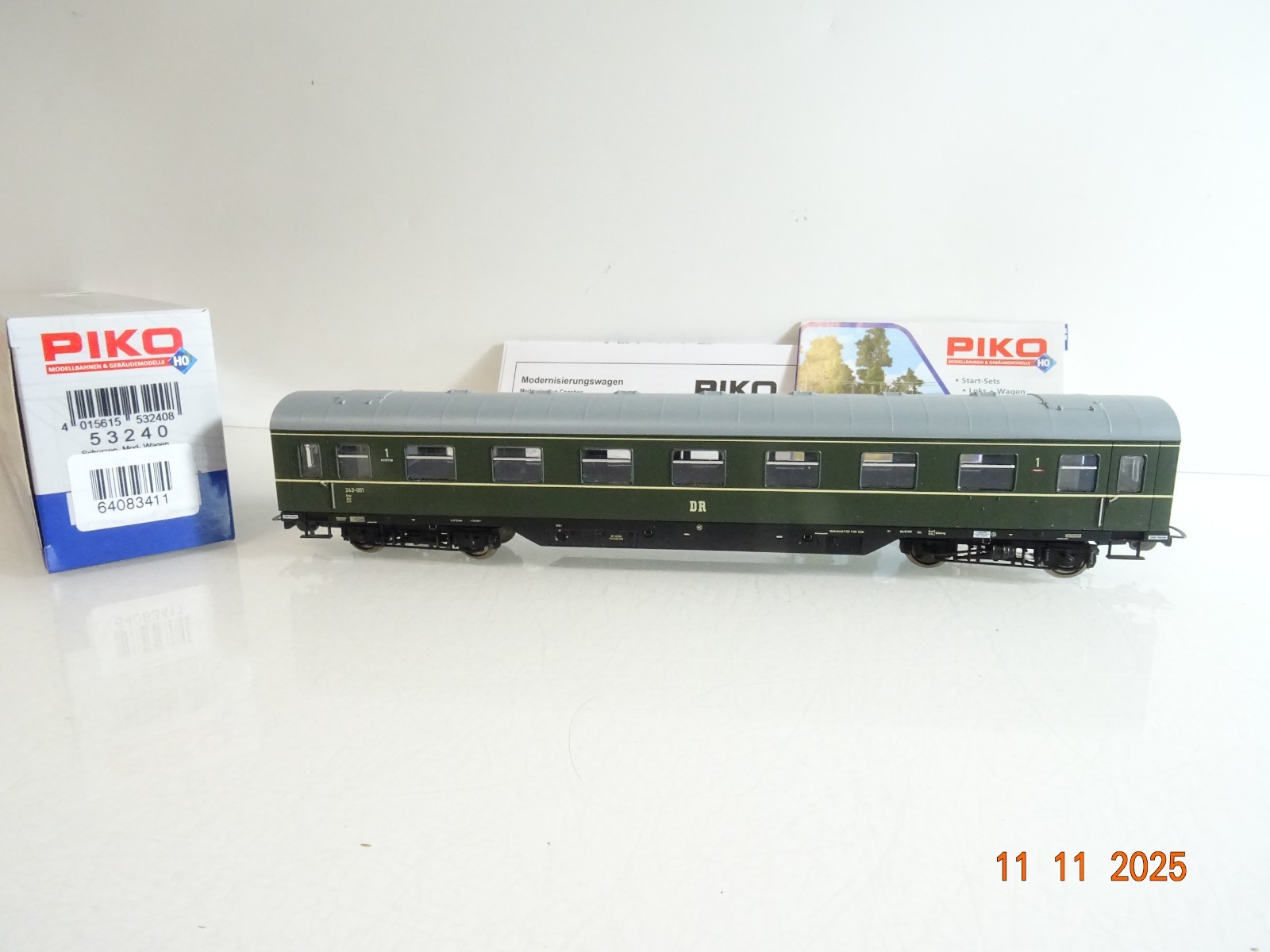 Piko H0 53240 Personenwagen 1.Kl. der DR in OVP BH1064