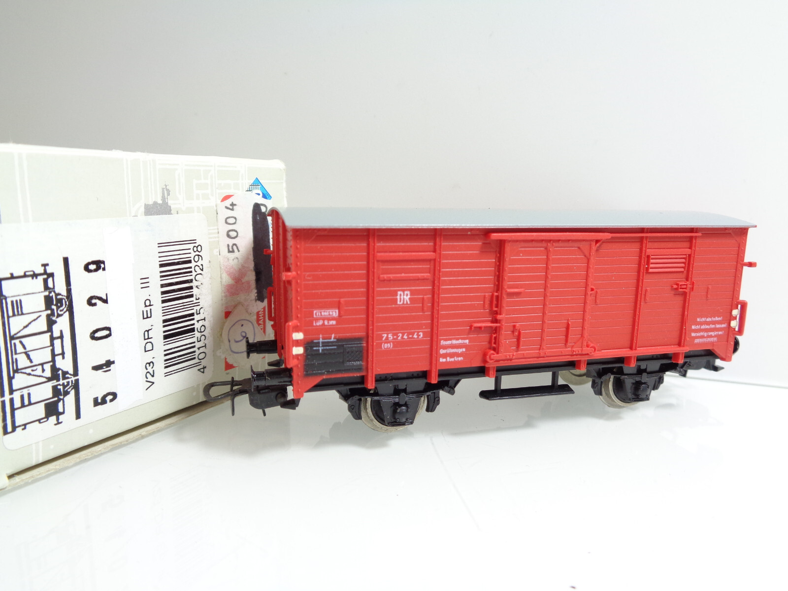 Piko H0 54029 AC gedeckter Güterwagen der DR in OVP JD3160