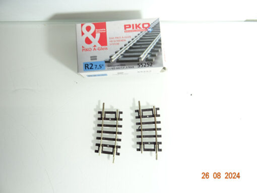 Piko H0 55252 Gebogenes Gleis r 422mm 7,5° 2Stück siehe Foto in OVP CK3187