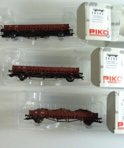 Piko H0 58083 Rungenwagen-Set 3 tlg. mit Ladung ohne Rungen der DB in OVP PR7860
