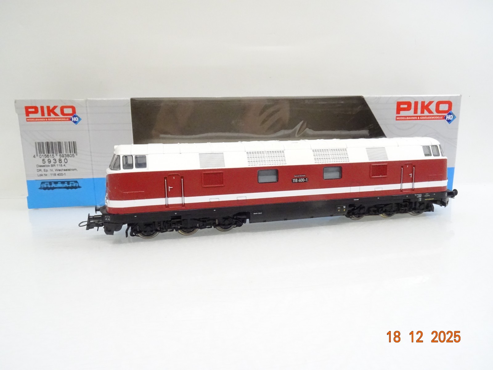 Piko H0 59380 Expert AC E-Lok BR 118 400-1 der DR Digital in OVP JL5210