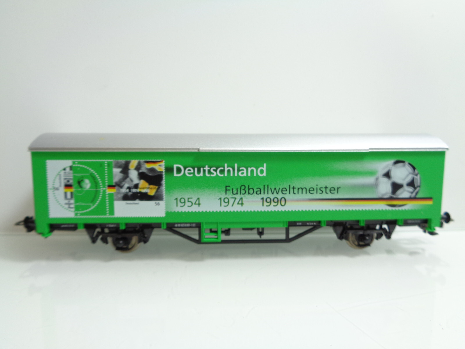Piko H0 72000 gedeckter Güterwagen Deutschland Fussballweltmeister in OVP JD3302 – Bild 3