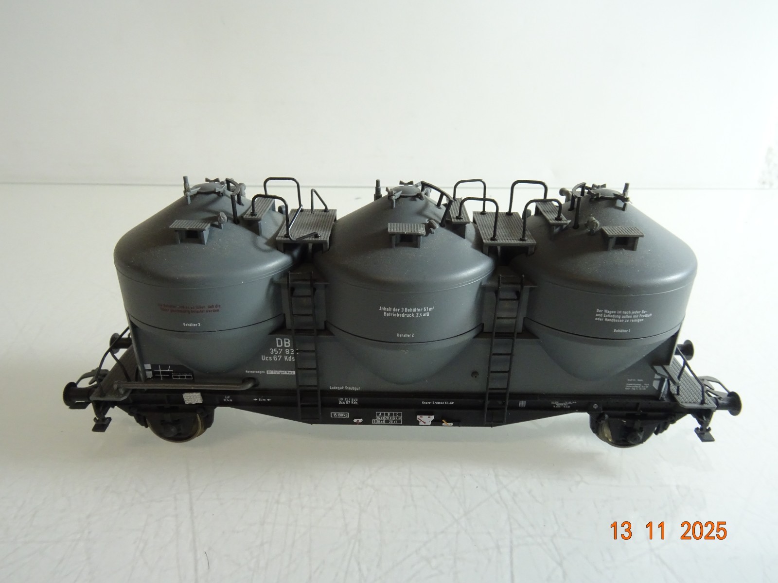 Piko H0 72013 Staubsilobehälterwagen der DB RR4558 o. – Bild 3