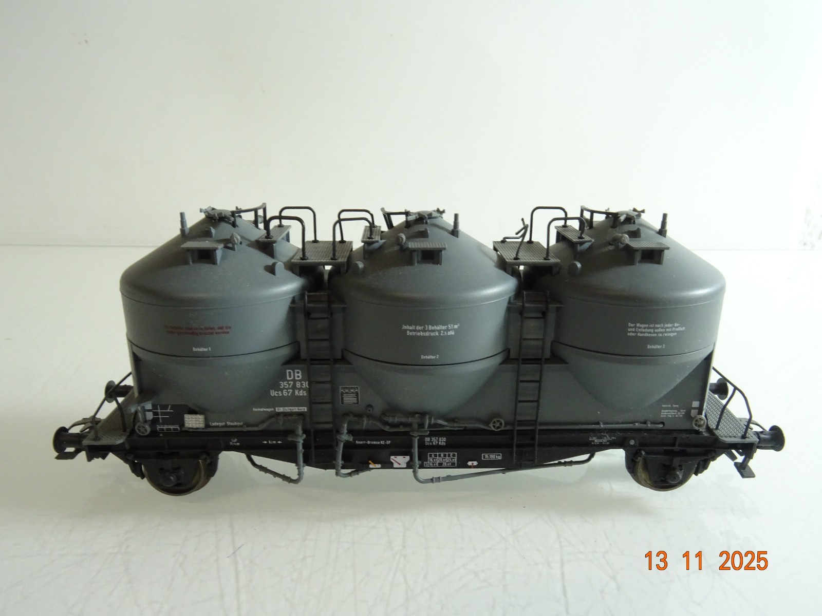 Piko H0 72013 Staubsilobehälterwagen der DB RR4558 o.