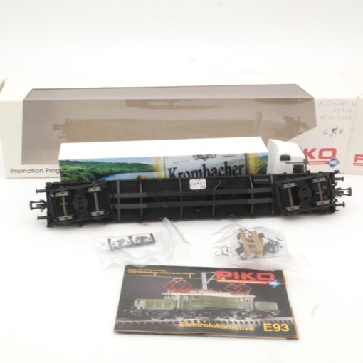 Piko H0 72035 Flachwagen mit Krombacher LKW Truck der DB in OVP QR8096 – Bild 4
