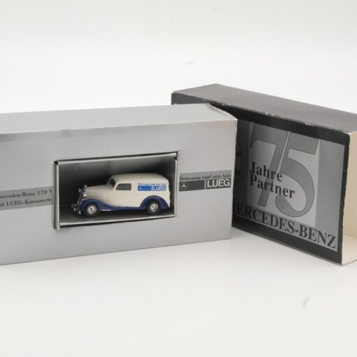 Praline 1:87 Lueg mit Mercedes Benz 75 Jahre Partner in OVP QR5621