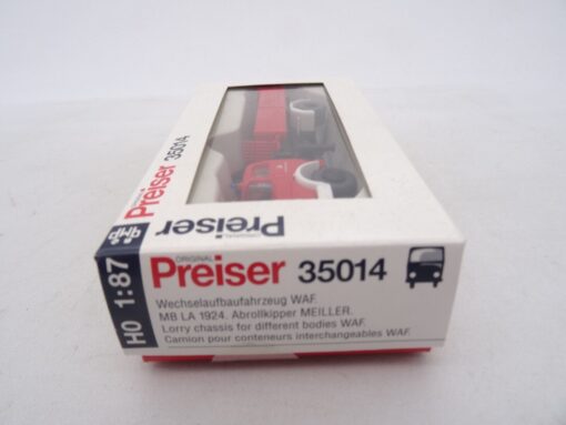 Preiser 1:87 35014 MB LA 1924 Feuerwehr Abrollkipper in OVP QR8218 – Bild 3