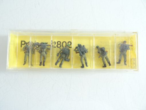 Preiser H0 2802 Figuren Bundeswehr mit Marschgepäck 6 Stück in OVP RR1468