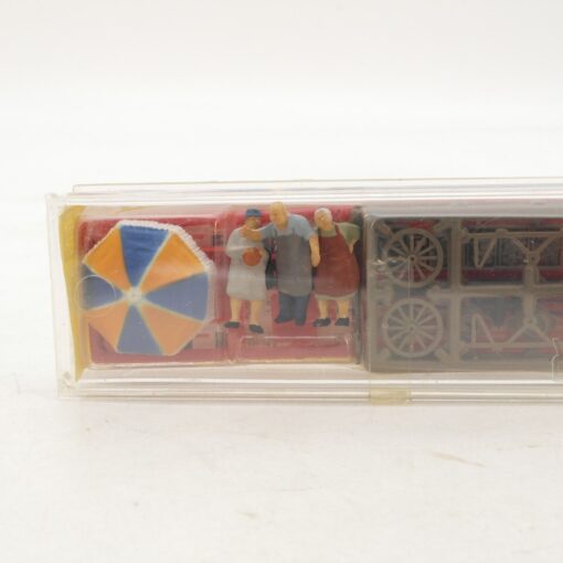 Preiser H0 53 Marktstand mit Figuren in OVP RG6602 – Bild 3
