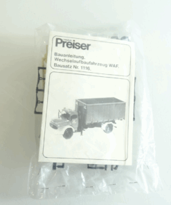 Preiser H0 Bausatz 1116 Wechselaufbaufahrzeug WAF in OVP RR1479