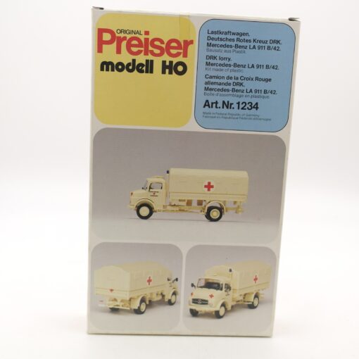 Preiser H0 Bausatz 1234 MB LA 911 B/42 Lastkraftwagen DRK in OVP RR1608 – Bild 3