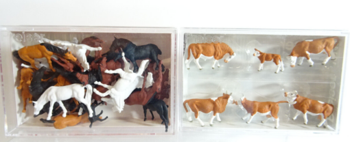 Preiser H0 Figuren-Sets 2 Stück siehe Fotos neuwertig in OVP CK2381