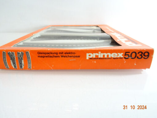 Primex H0 5039 Gleispackung mit elektro. Weichenpaar siehe Foto in OVP CK3737 – Bild 4