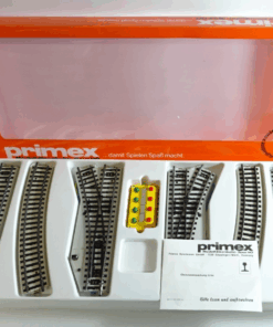 Primex H0 5094 M-Gleis-Set mit 2 E-Weichen und Stellpult in OVP PK692