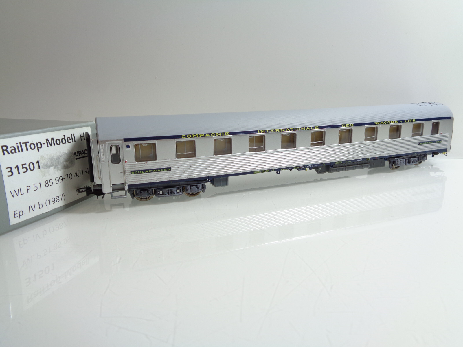 RailTop-Modell H0 31501 Schlafwagen ISG in OVP JD3554