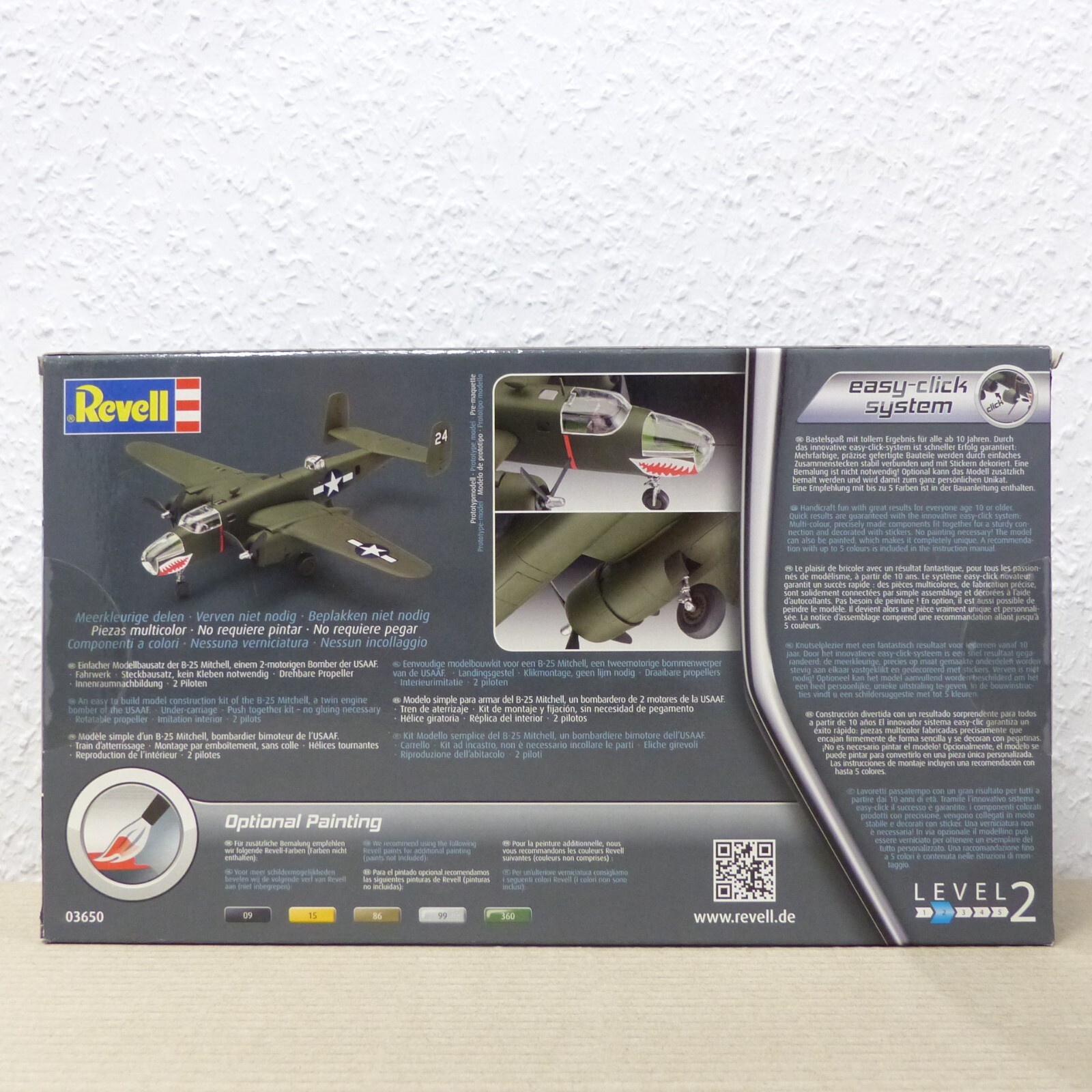 Revell 1:72 Klick-Bausatz Nr.: 03650 B-25 Mitchell, in OVP EX2721 – Bild 3