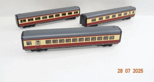 Roco H0 14070A AC Ergänzungswagen-Set 3tlg. zu VT 11.5 JL1889 o.
